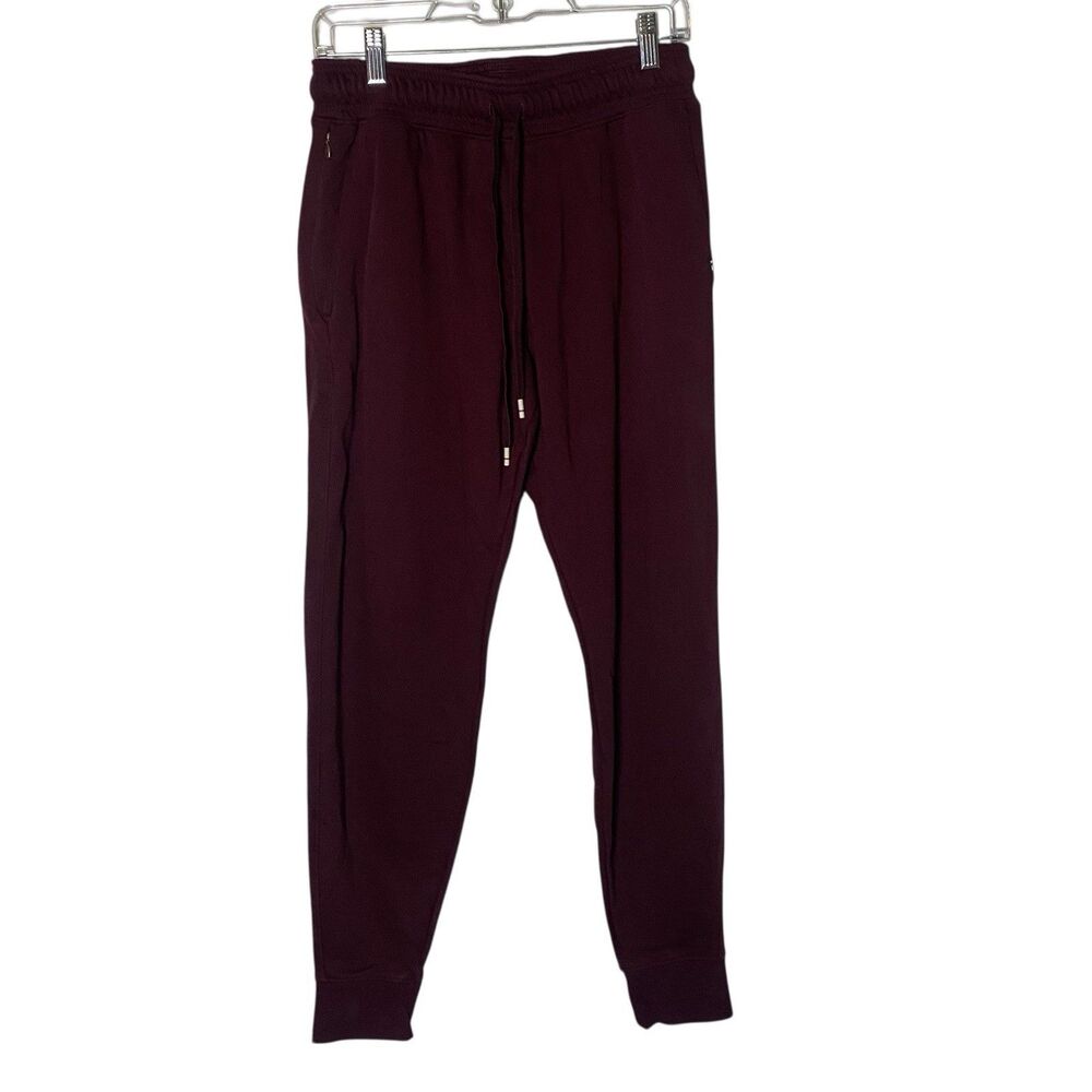 Tommy John Mens Terry Knit Jogger Burgundy Wine Size Small